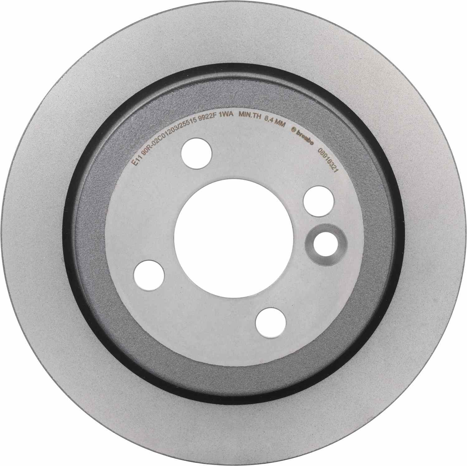 Brembo OE Brembo 07-15 Mini Cooper Rear Premium UV Coated OE Equivalent Rotor 08.9163.21