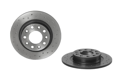 Brembo OE Brembo 13-16 Dodge Dart Rear Premium Xtra Cross Drilled UV Coated Rotor 08.9460.4X