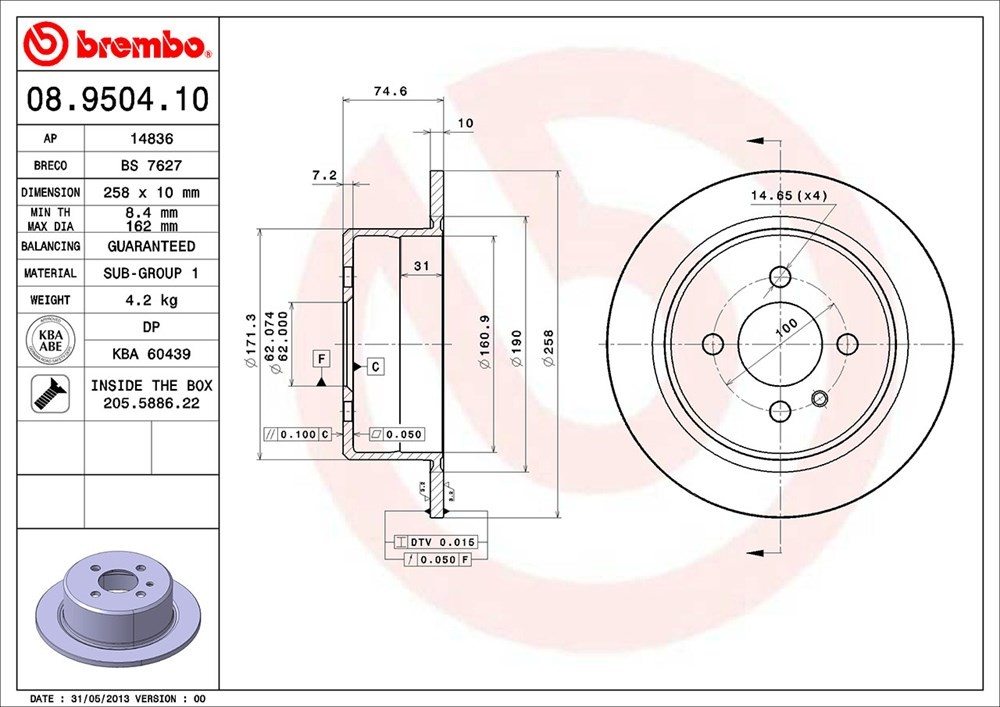 Brembo 08950410