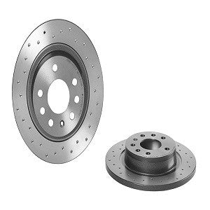 Brembo OE Brembo 03-11 Saab 9-3 Rear Premium Xtra Cross Drilled UV Coated Rotor 08.9511.1X