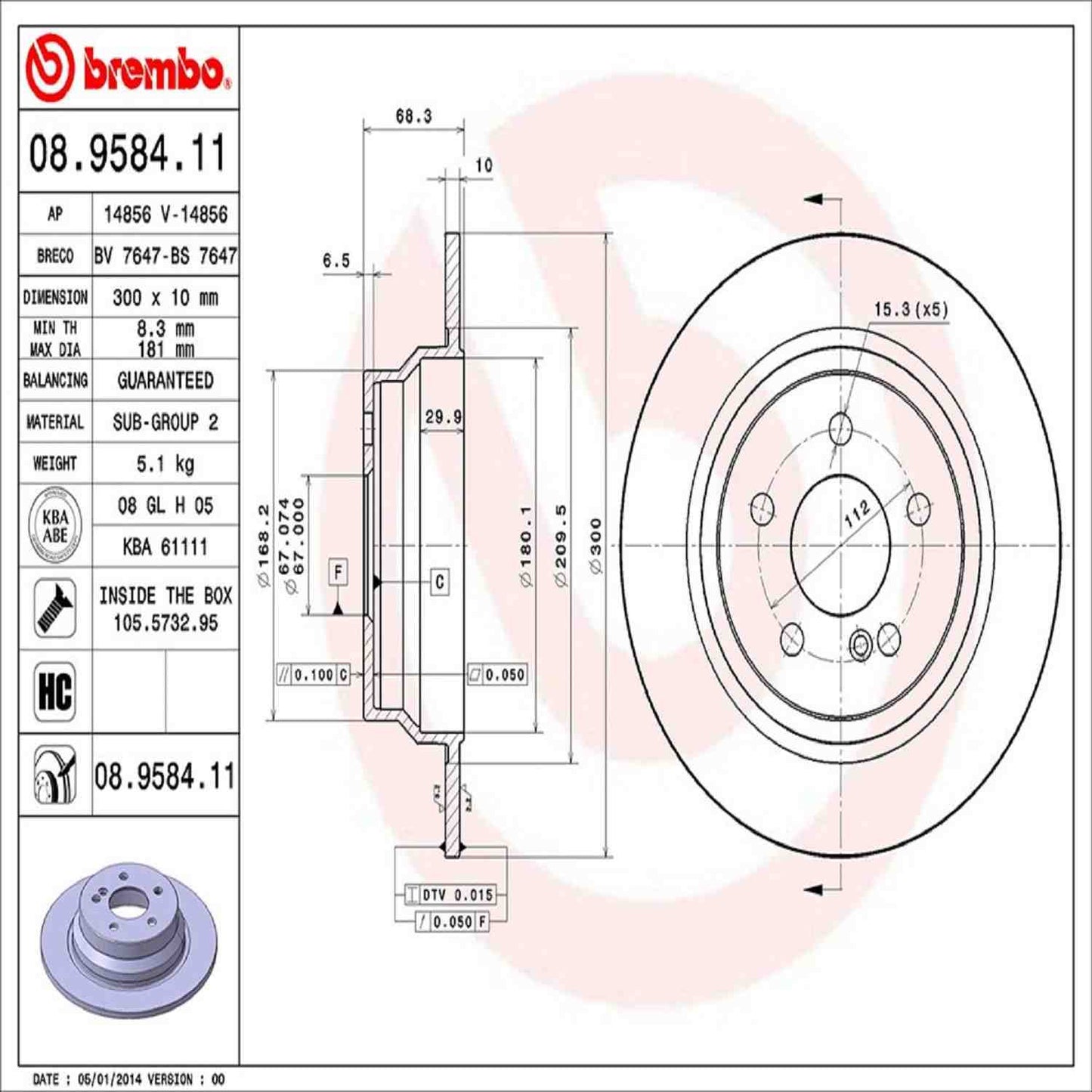 Brembo Disc Brake Rotor