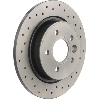 Brembo OE Brembo 08-13 Volvo C30/06-13 C70/04-11 S40/05-11 V50 Rear Premium Xtra Cross Drilled UV Coated Rotor 08.9975.1X