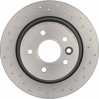 Brembo OE Brembo 08-13 Volvo C30/06-13 C70/04-11 S40/05-11 V50 Rear Premium Xtra Cross Drilled UV Coated Rotor 08.9975.1X