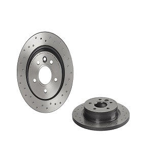 Brembo OE Brembo 08-13 Volvo C30/06-13 C70/04-11 S40/05-11 V50 Rear Premium Xtra Cross Drilled UV Coated Rotor 08.9975.1X