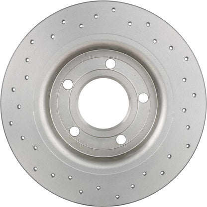 Brembo OE Brembo 04-13 Mazda 3 Rear Premium Xtra Cross Drilled UV Coated Rotor 08.9975.2X