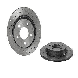 Brembo OE Brembo 04-13 Mazda 3 Rear Premium Xtra Cross Drilled UV Coated Rotor 08.9975.2X