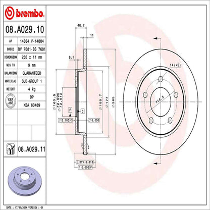 Brembo 08A02911