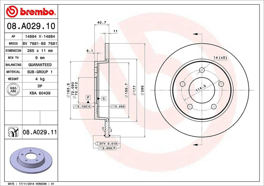 Brembo 08A02911