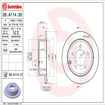 Brembo Disc Brake Rotor