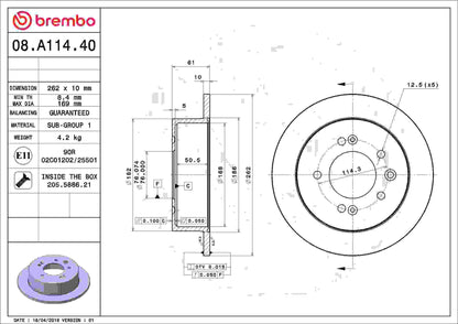 Brembo Disc Brake Rotor