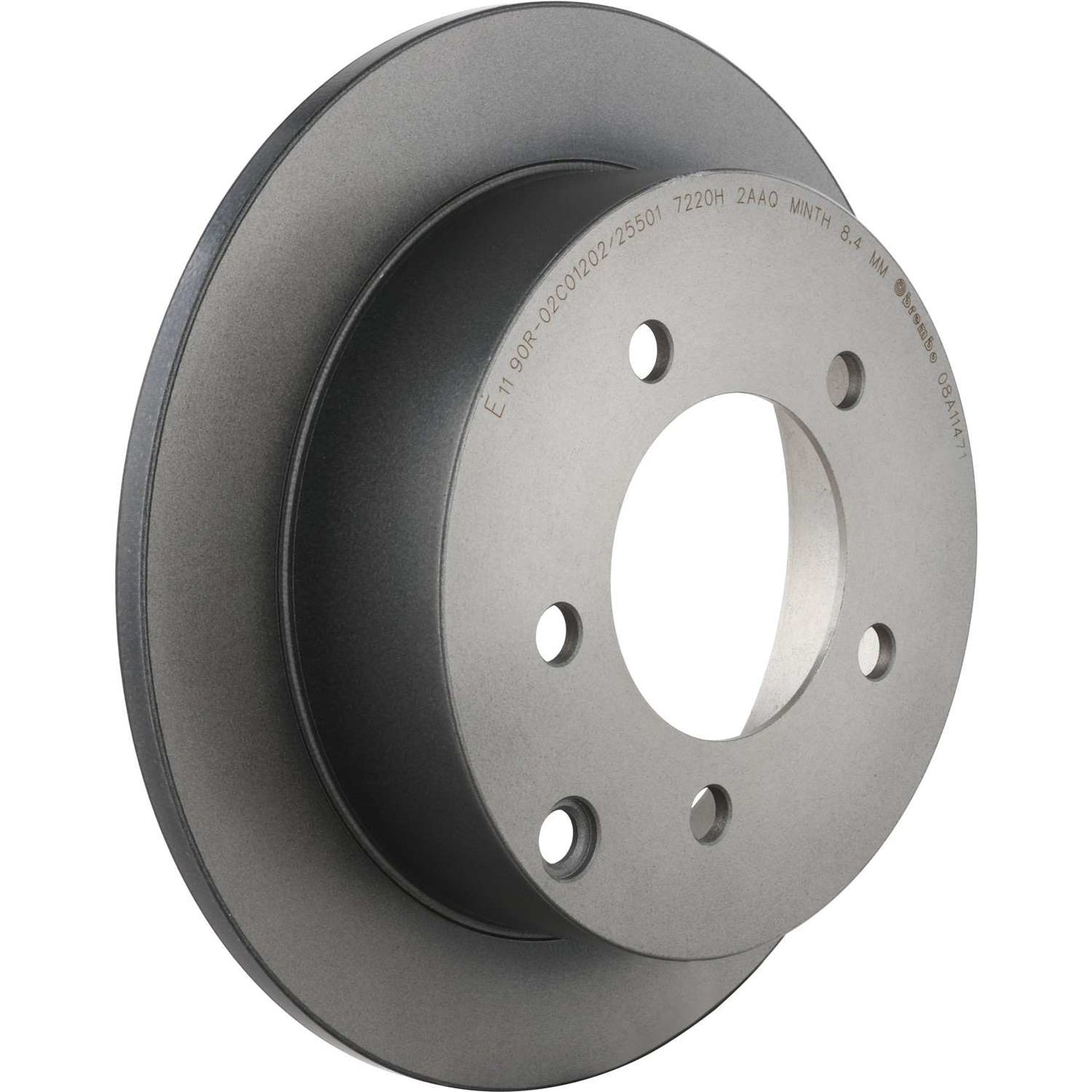 Brembo OE Brembo 08-11 Mitsubishi Lancer Rear Premium UV Coated OE Equivalent Rotor 08.A114.71