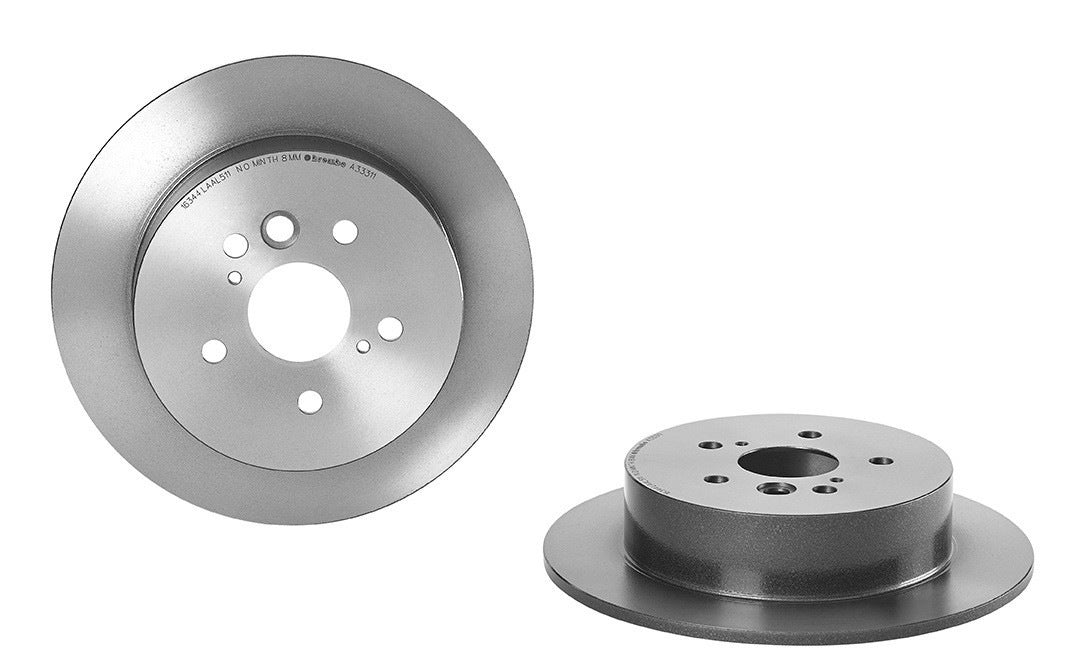 Brembo OE Brembo 04-05 Toyota RAV4 Rear Premium UV Coated OE Equivalent Rotor 08.A333.11
