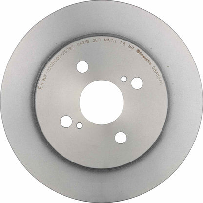Brembo OE Brembo 12-15 Toyota Yaris Rear Premium UV Coated OE Equivalent Rotor 08.A534.11