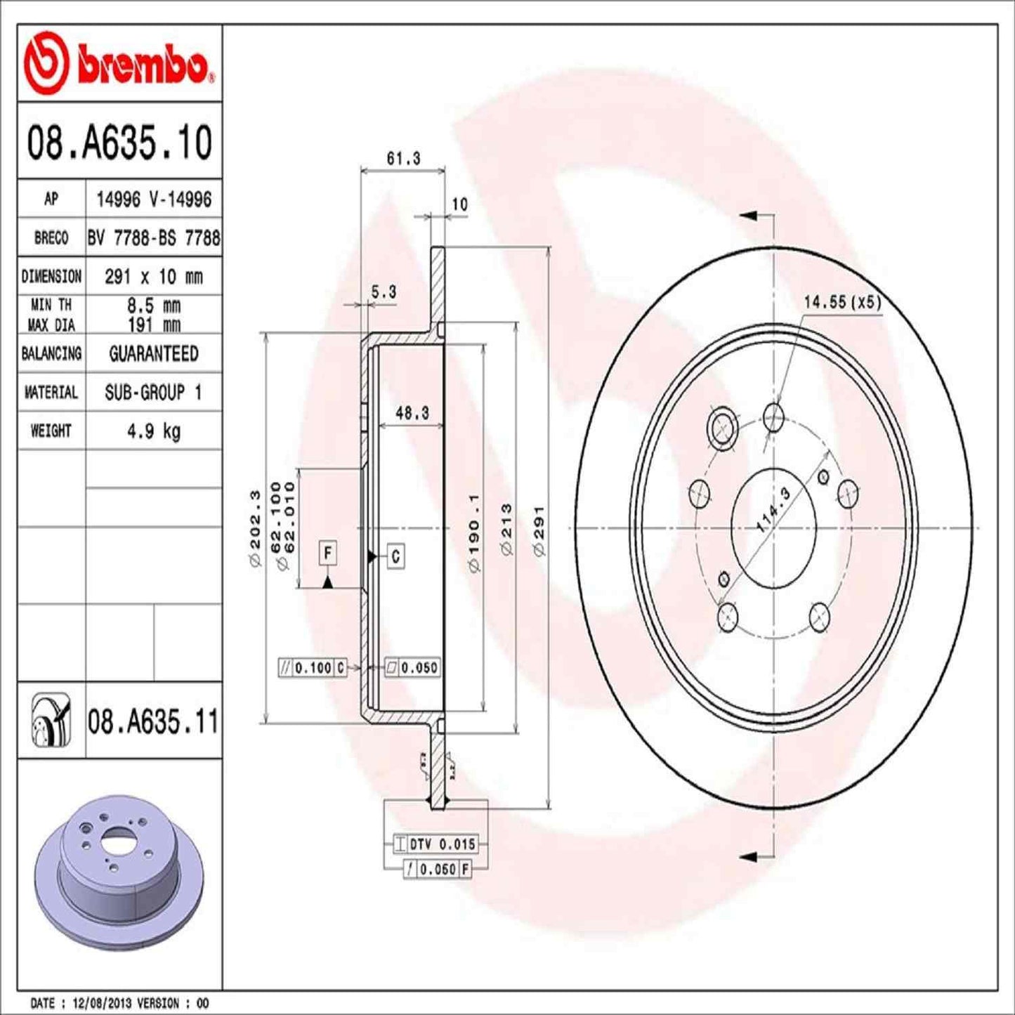 Brembo Disc Brake Rotor