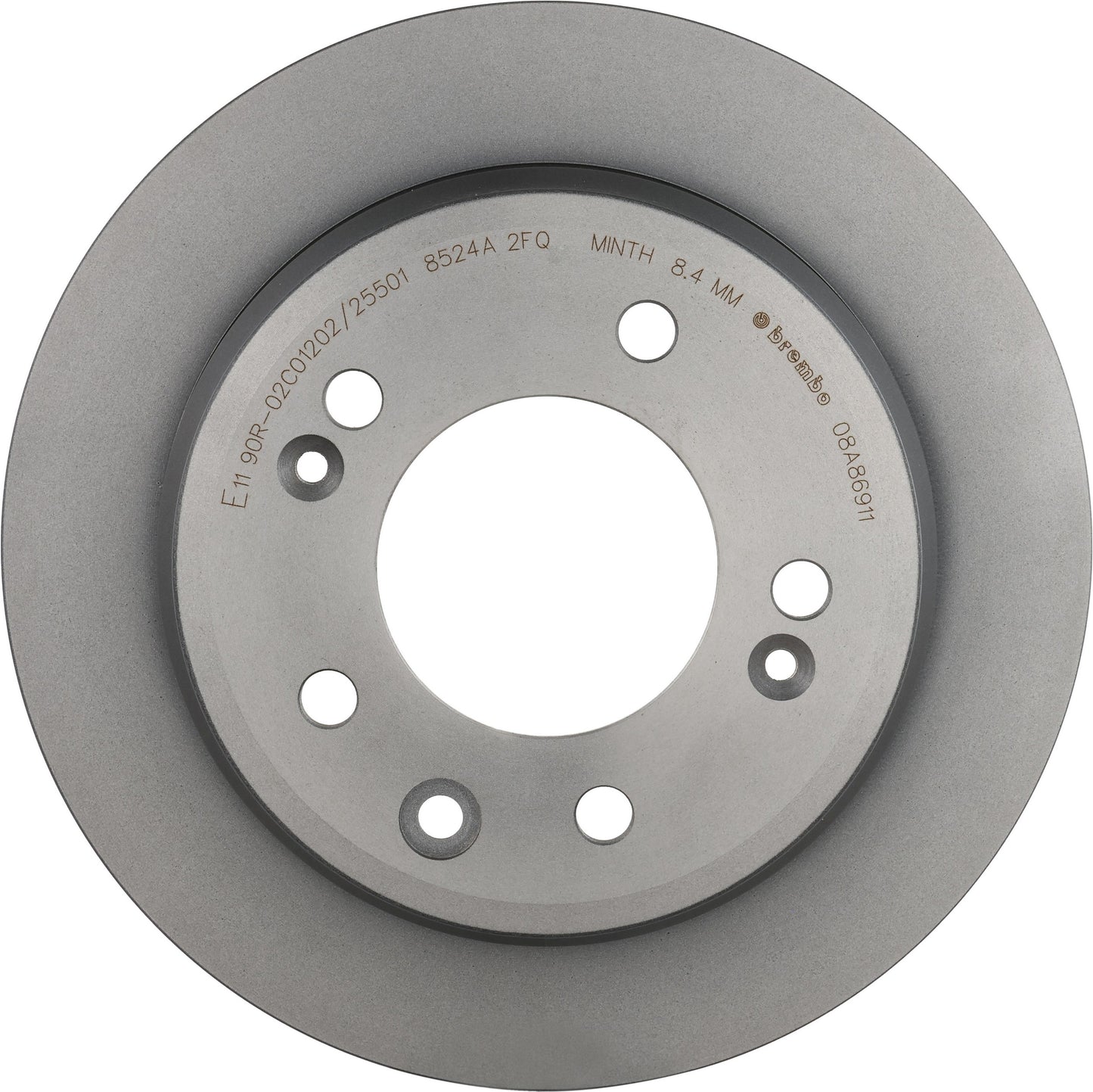 Brembo OE Brembo 09-12 Hyundai Elantra/10-15 Tucson/11-16 Sportage Rear Premium UV Coated OE Equivalent Rotor 08.A869.11