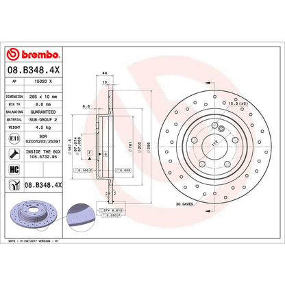Brembo Disc Brake Rotor 08.B348.4X