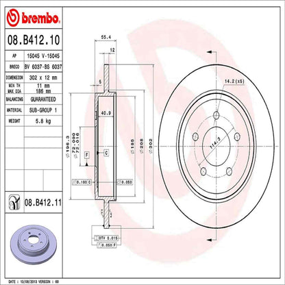 Brembo Disc Brake Rotor 08.B412.11