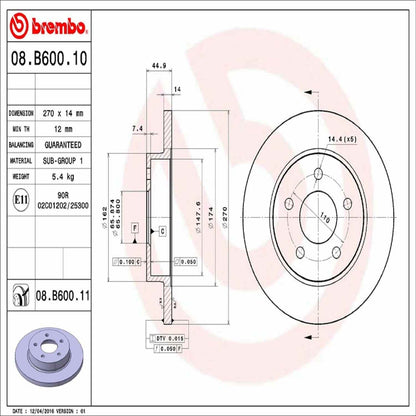Brembo Disc Brake Rotor