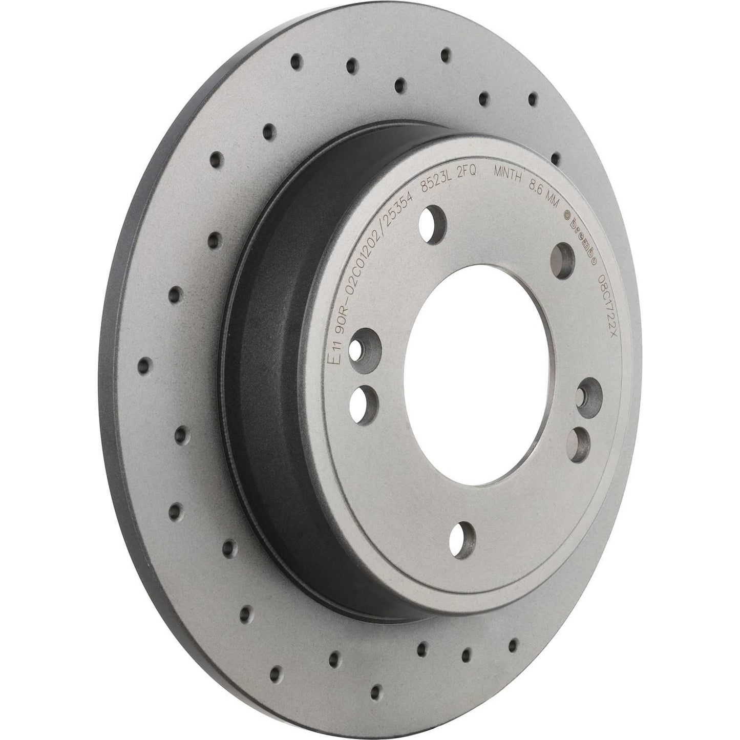 Brembo OE Brembo 11-20 Hyundai Elantra/13-14 Elantra Coupe Rear Premium Xtra Cross Drilled UV Coated Rotor 08.C172.2X