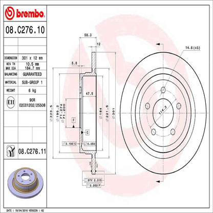 Brembo Disc Brake Rotor
