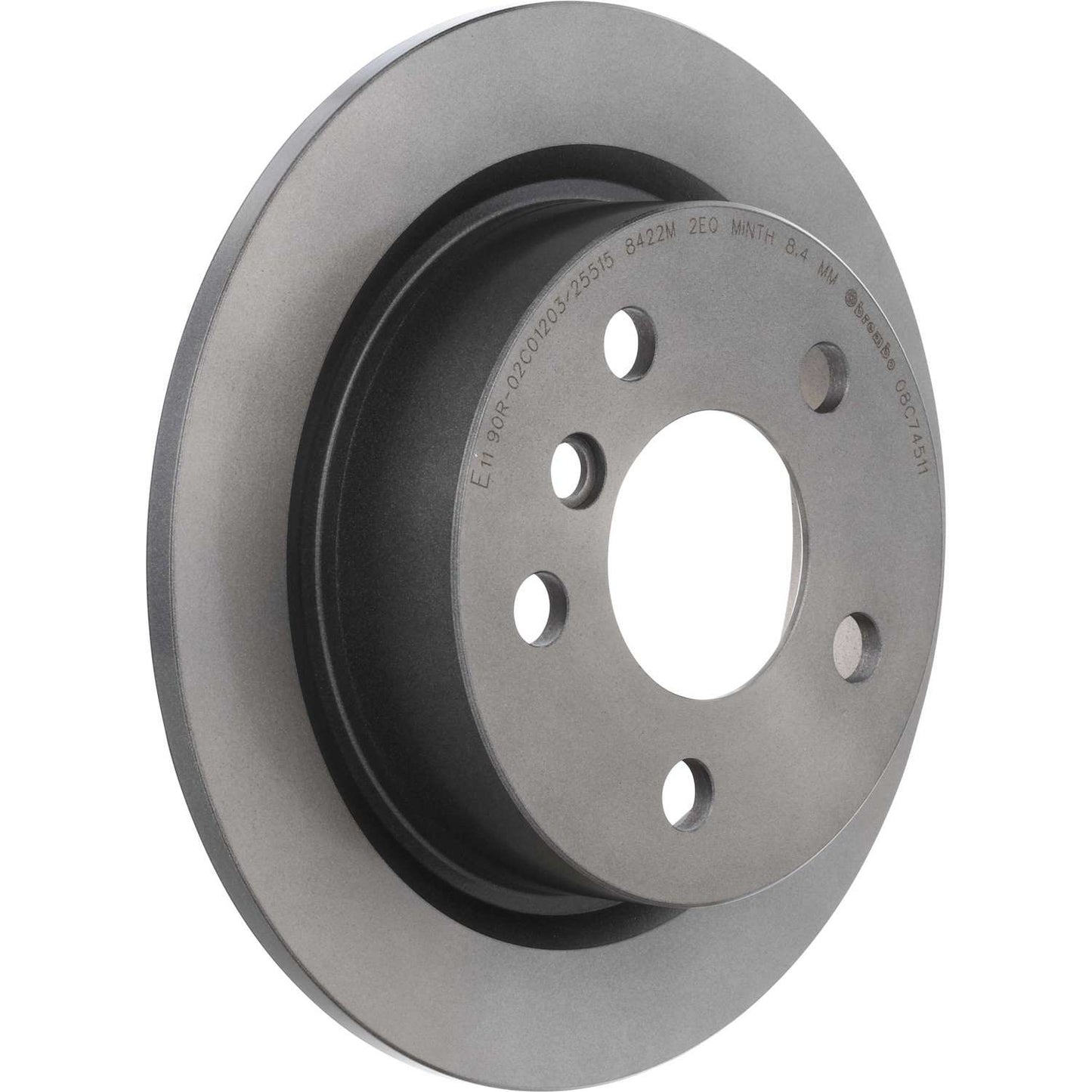 Brembo OE Brembo 14-21 Mini Cooper 2021-2014 Rear Premium UV Coated OE Equivalent Rotor 08.C745.11