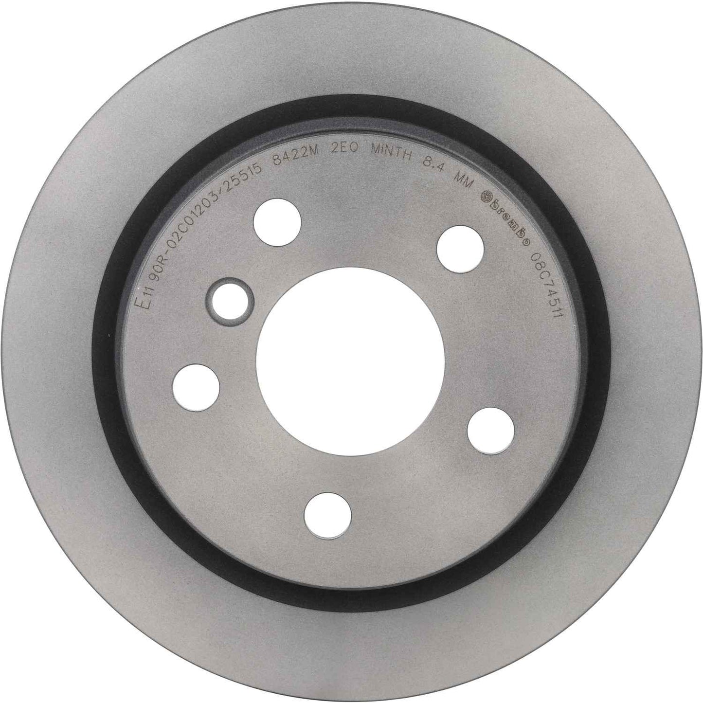 Brembo OE Brembo 14-21 Mini Cooper 2021-2014 Rear Premium UV Coated OE Equivalent Rotor 08.C745.11