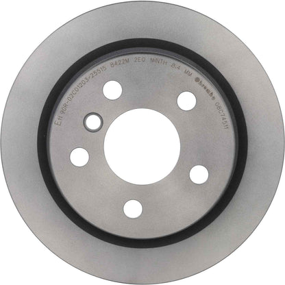 Brembo OE Brembo 14-21 Mini Cooper 2021-2014 Rear Premium UV Coated OE Equivalent Rotor 08.C745.11