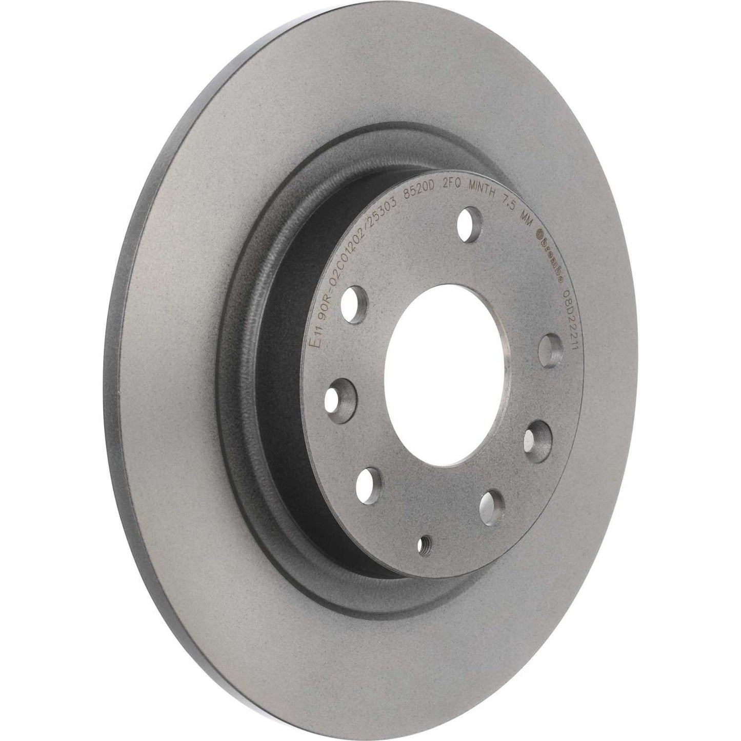 Brembo OE Brembo 16-18 Mazda CX-3 Rear Premium UV Coated OE Equivalent Rotor 08.D222.11