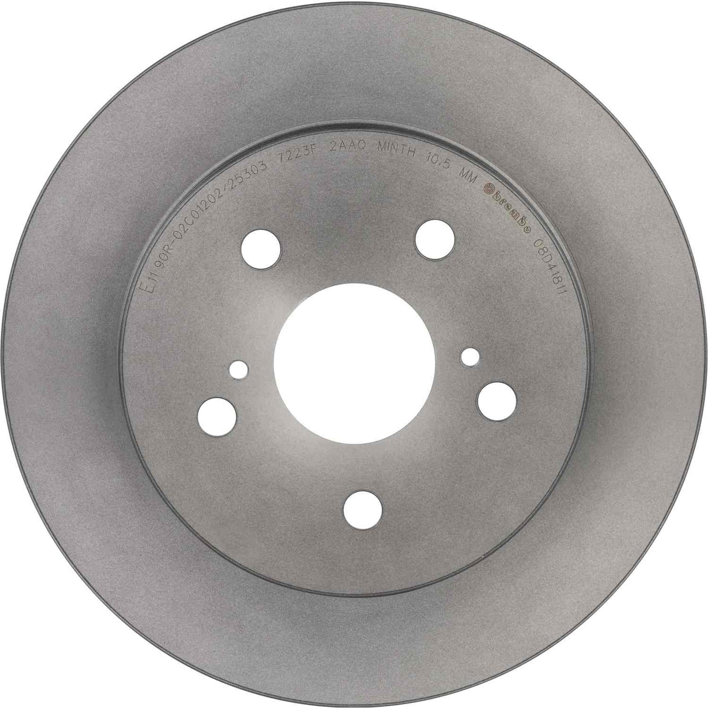 Brembo OE Brembo 19-20 Lexus ES300h/18-20 Toyota C-HR/19-20 RAV4 Rear Premium UV Coated OE Equivalent Rotor 08.D418.11