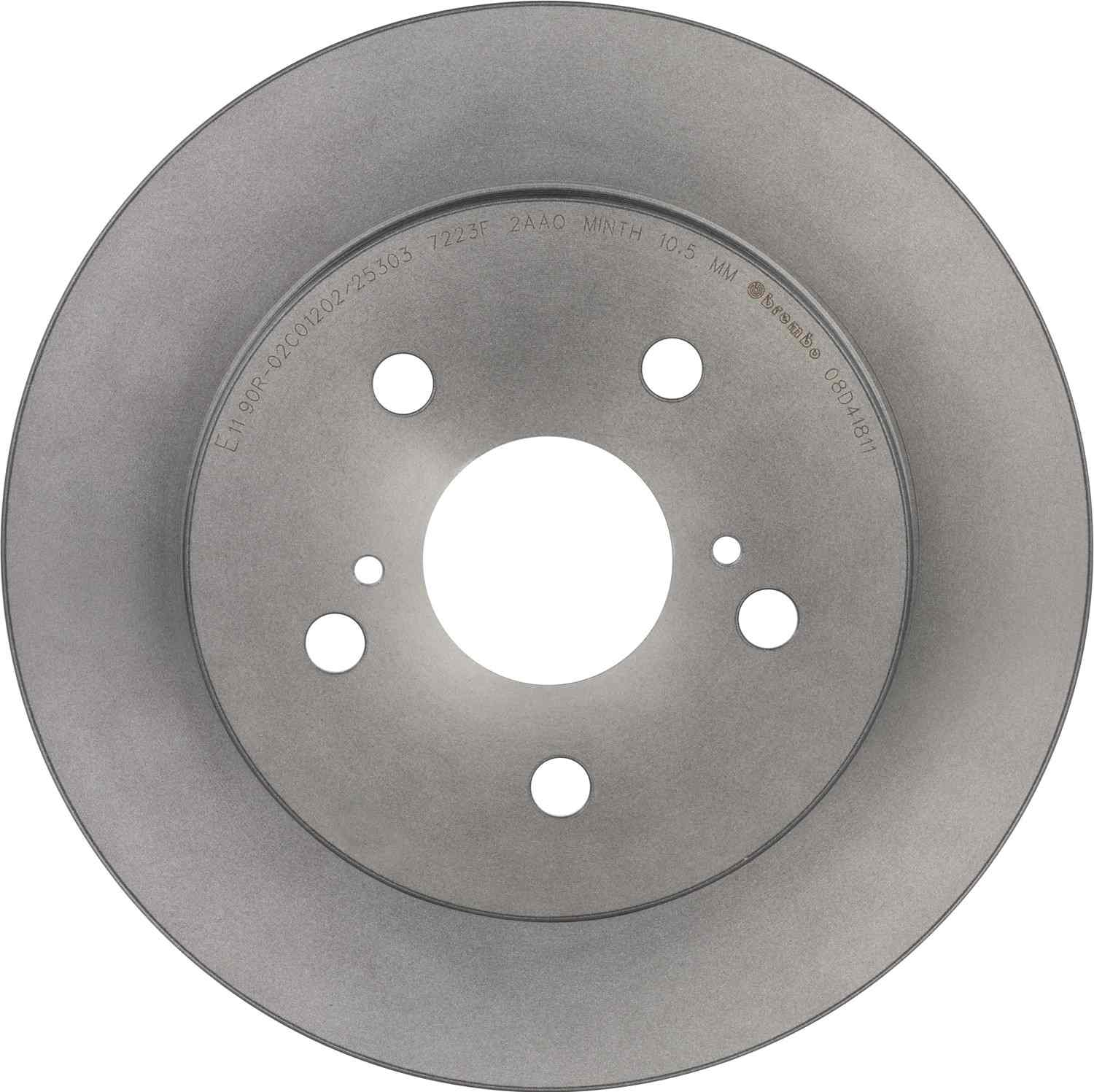 Brembo OE Brembo 19-20 Lexus ES300h/18-20 Toyota C-HR/19-20 RAV4 Rear Premium UV Coated OE Equivalent Rotor 08.D418.11