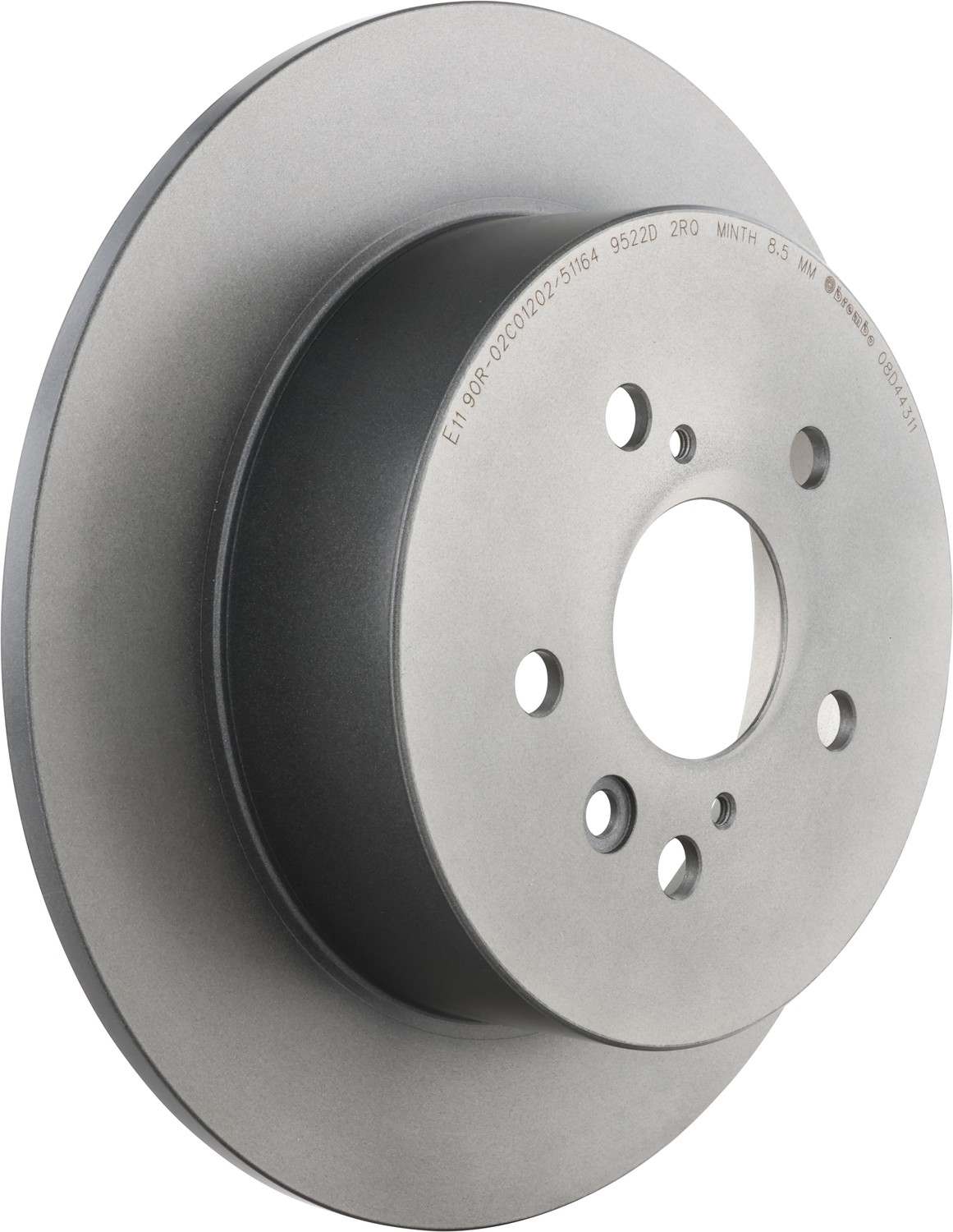 Brembo OE Brembo 08-13 Toyota Highlander Rear Premium UV Coated OE Equivalent Rotor 08.D443.11