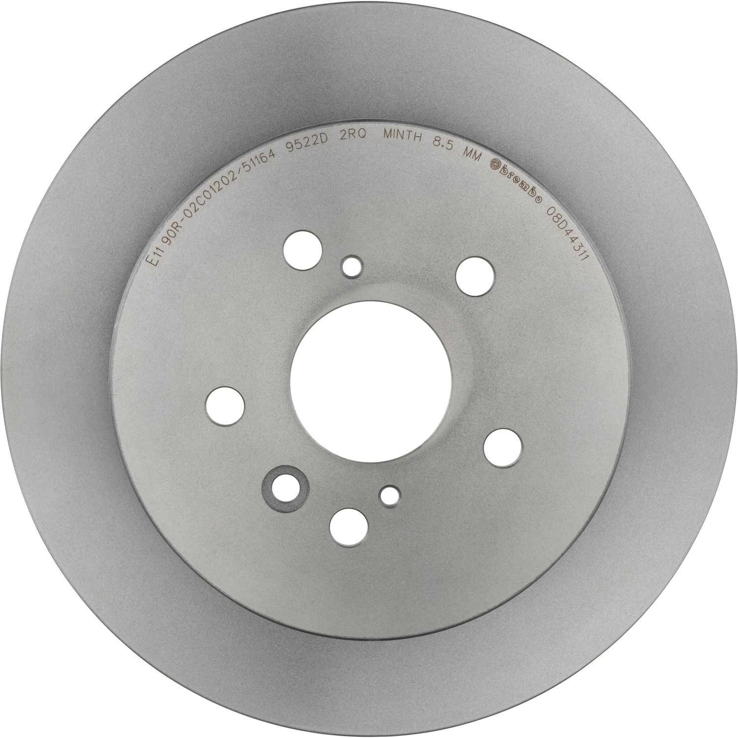 Brembo OE Brembo 08-13 Toyota Highlander Rear Premium UV Coated OE Equivalent Rotor 08.D443.11