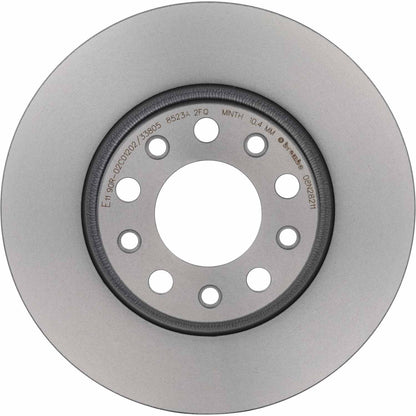 Brembo OE Brembo 15-17 Chrysler 200/16-17 Jeep Cherokee Rear Premium UV Coated OE Equivalent Rotor 08.N282.11