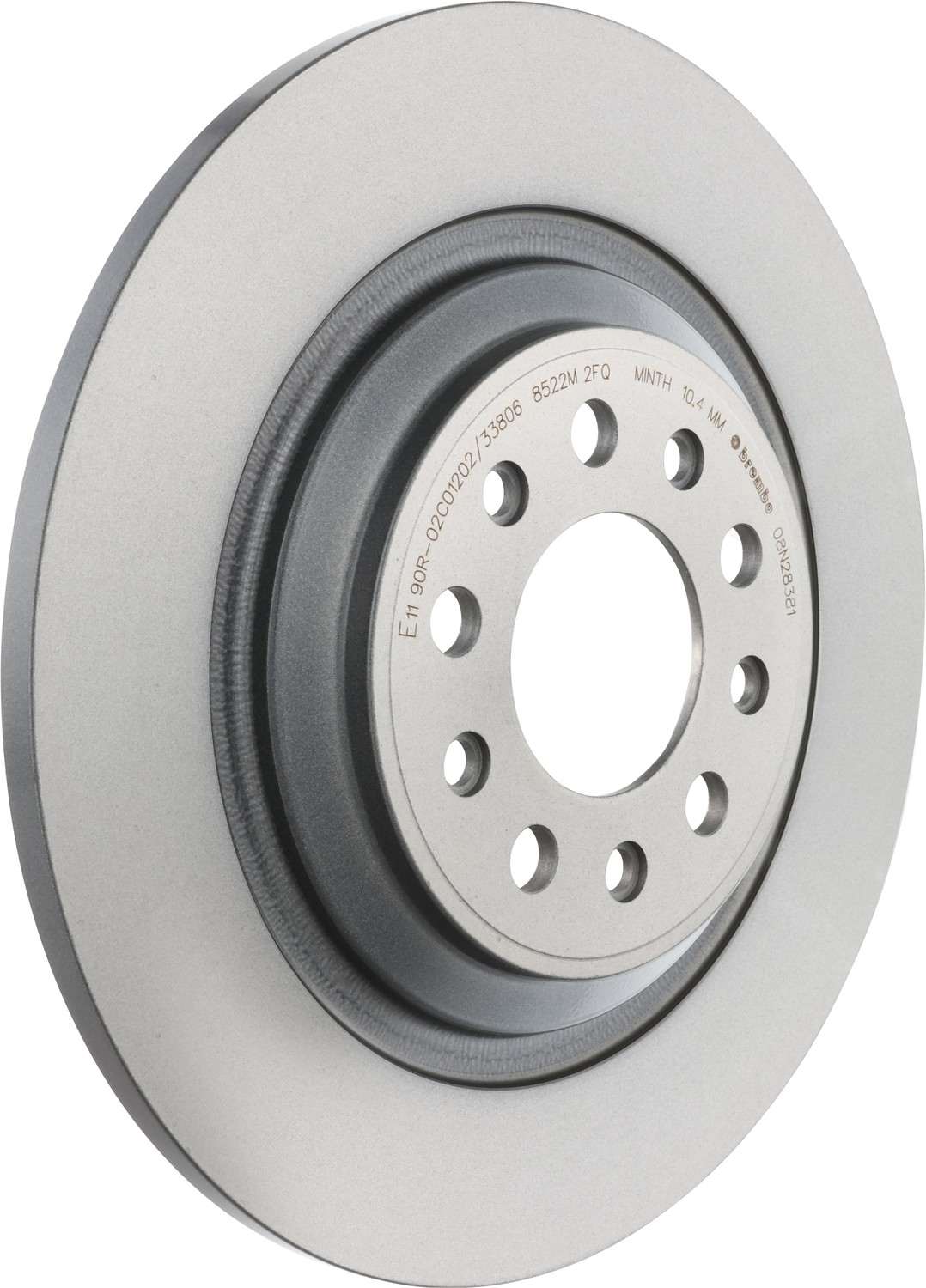 Brembo OE Brembo 14-20 Jeep Cherokee Rear Premium UV Coated OE Equivalent Rotor 08.N283.81