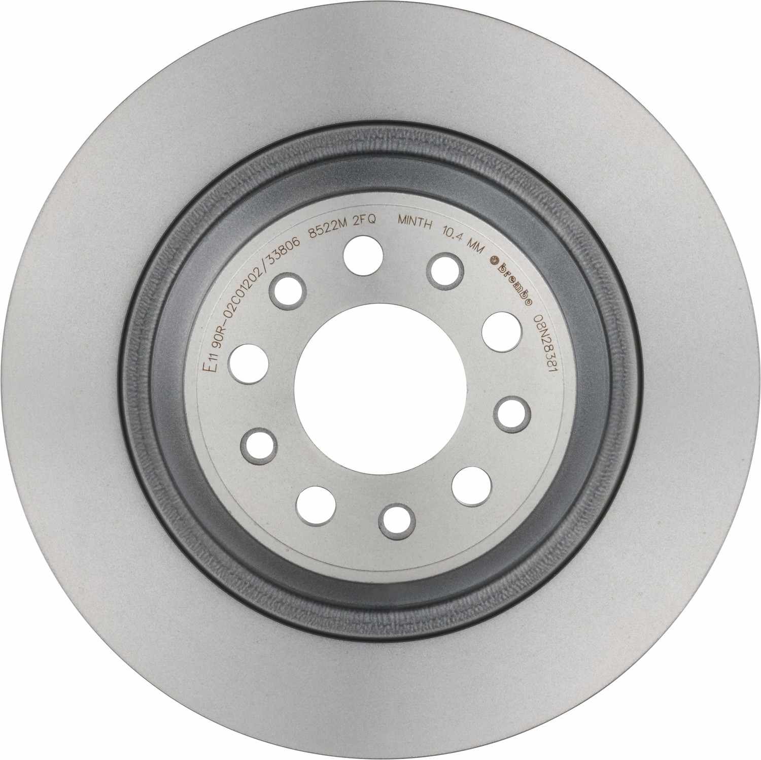 Brembo OE Brembo 14-20 Jeep Cherokee Rear Premium UV Coated OE Equivalent Rotor 08.N283.81