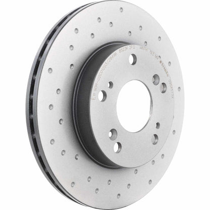Brembo OE Brembo 02-06 Acura RSX/04-11 Honda Civic/11-15 CR-Z Front Premium Xtra Cross Drilled UV Coated Rotor 09.5457.3X