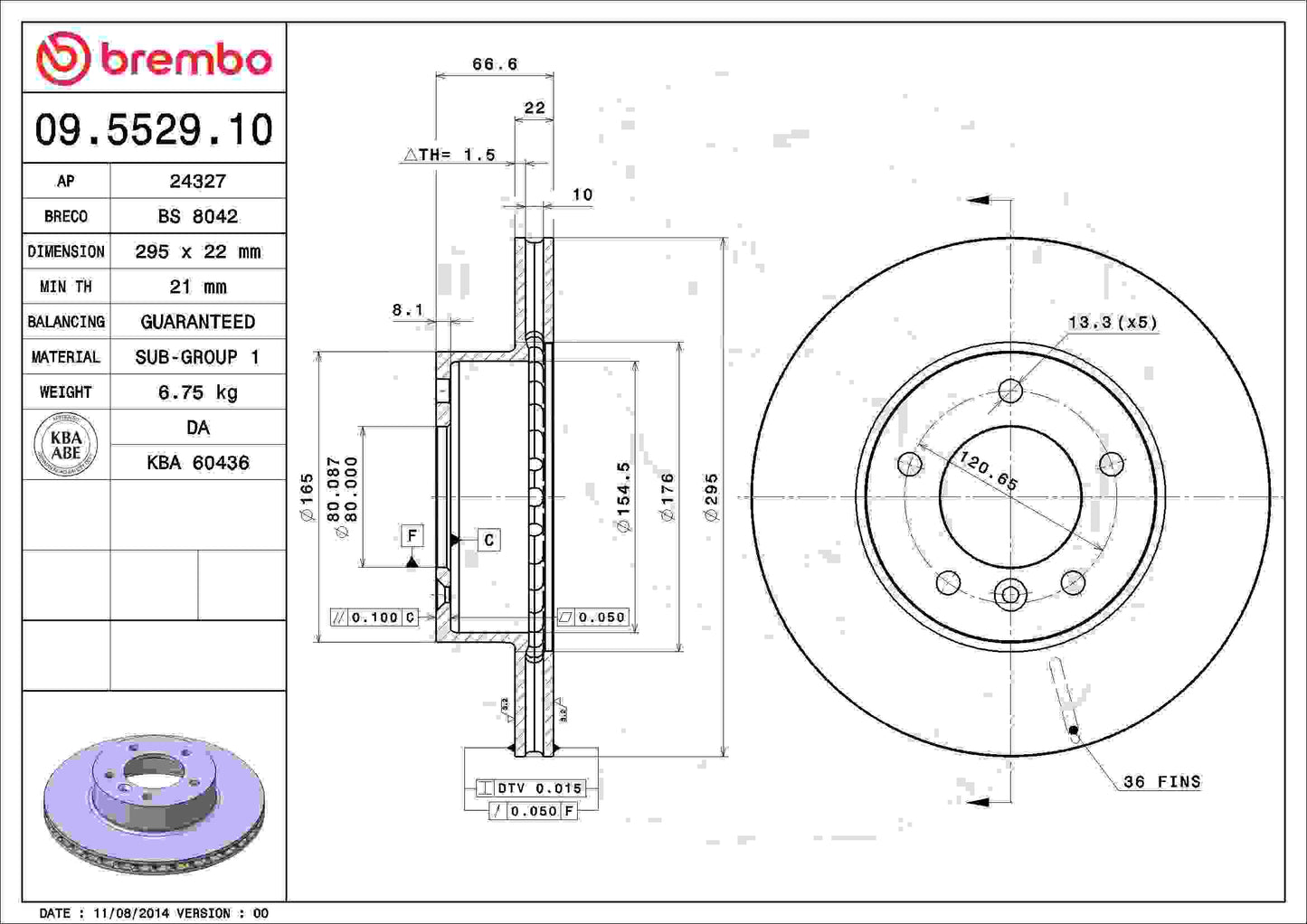 Brembo Disc Brake Rotor