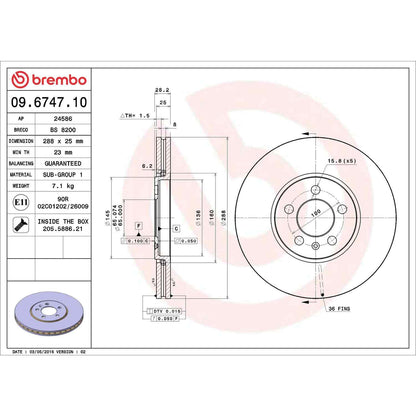 Brembo Disc Brake Rotor