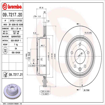 Brembo Disc Brake Rotor 09.7217.21