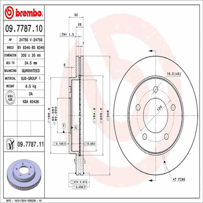 Brembo Disc Brake Rotor