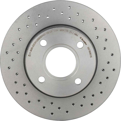 Brembo OE Brembo 00-04 Ford Focus Front Premium Xtra Cross Drilled UV Coated Rotor 09.7806.1X