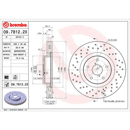 Brembo Disc Brake Rotor 09.7812.2X