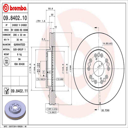 Brembo Disc Brake Rotor 09.8402.11