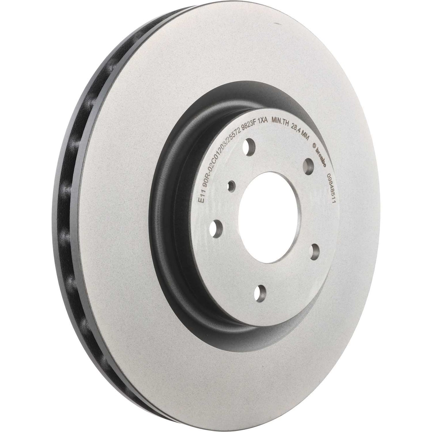 Brembo OE Brembo 03-04 Infiniti G35/03-09 Nissan 350Z Front Premium UV Coated OE Equivalent Rotor 09.8485.11