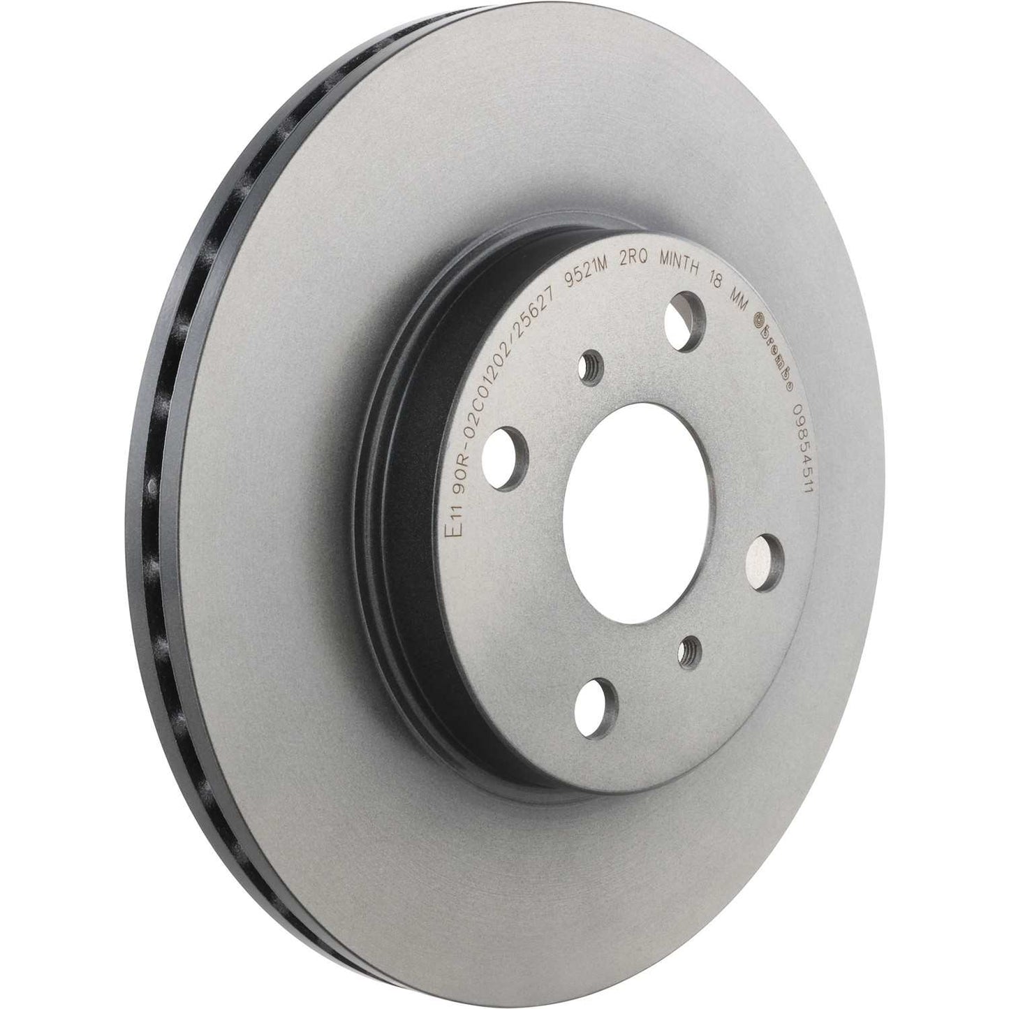 Brembo OE Brembo 01-05 Toyota Echo/00-05 MR2 Spyder Front Premium UV Coated OE Equivalent Rotor 09.8545.11