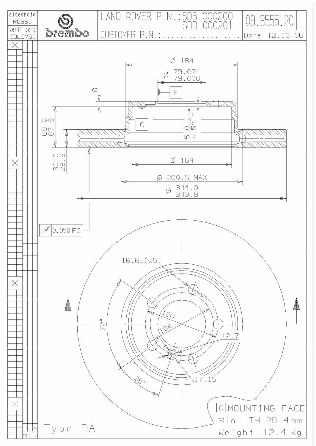 Brembo Disc Brake Rotor