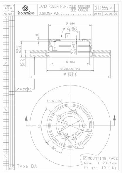 Brembo Disc Brake Rotor