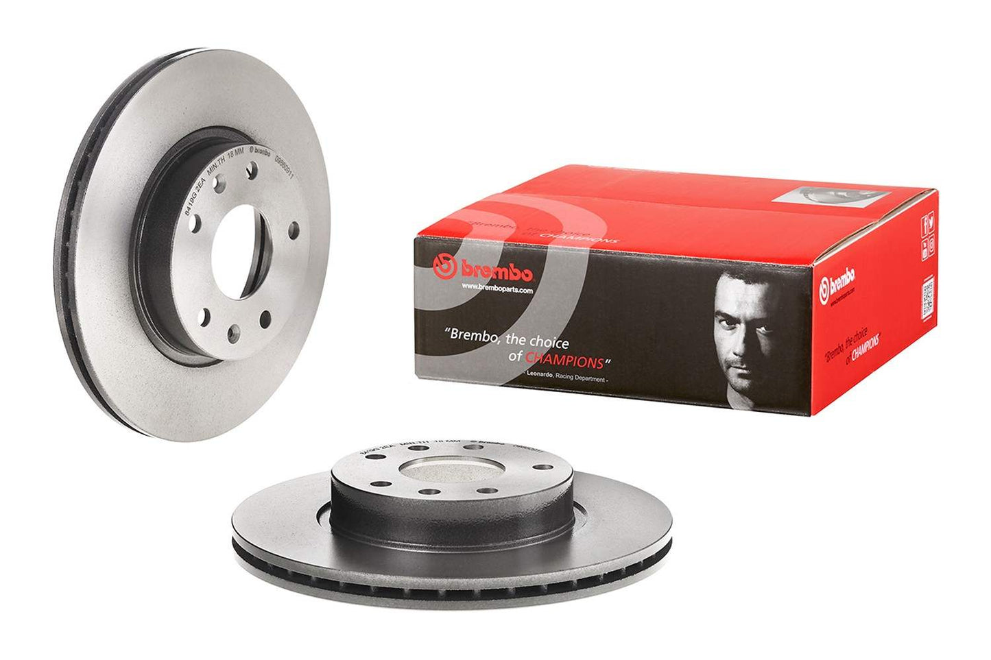 Brembo OE Brembo 02-05 Land Rover Freelander Front Premium UV Coated OE Equivalent Rotor 09.8609.11