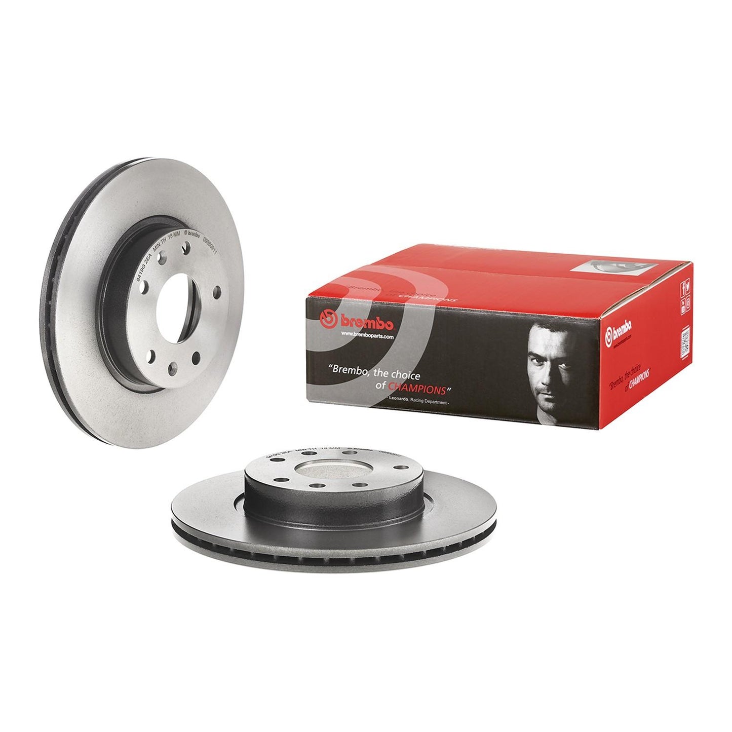 Brembo OE Brembo 02-05 Land Rover Freelander Front Premium UV Coated OE Equivalent Rotor 09.8609.11