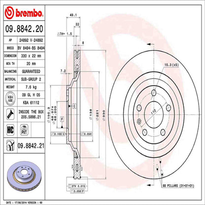 Brembo Disc Brake Rotor